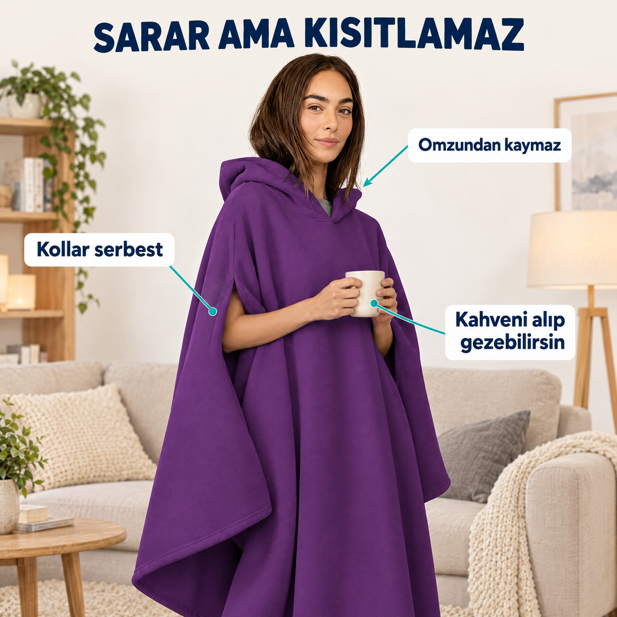 Arms stay free while you wear VELIA