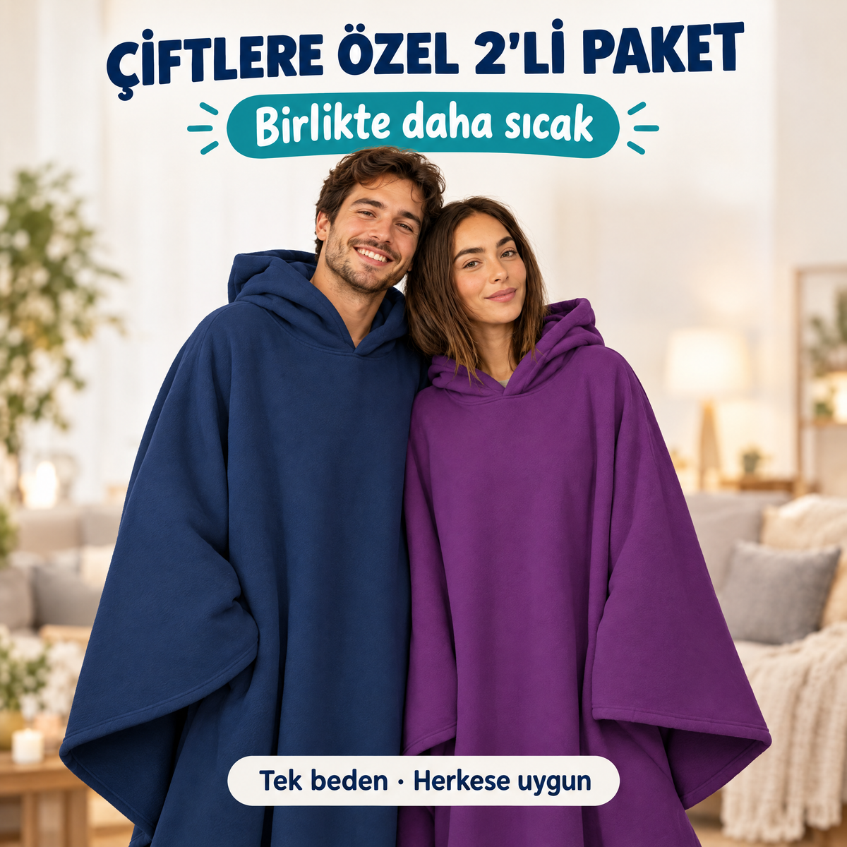Couples pack in navy and purple